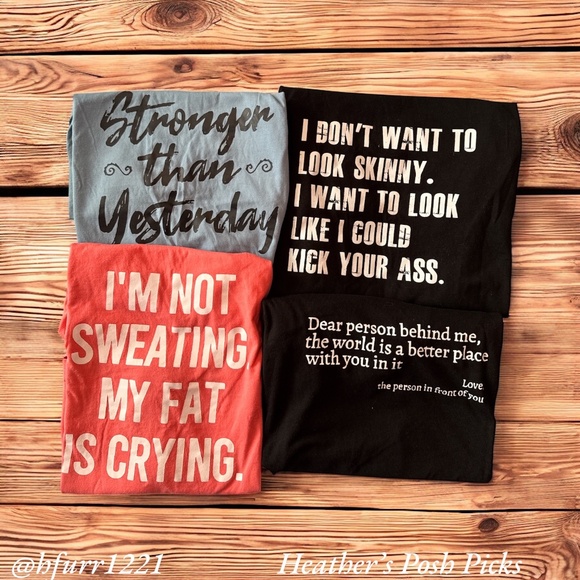 Tops - LOT OF 4 WOMEN'S WORKOUT TOPS SIZE XXL